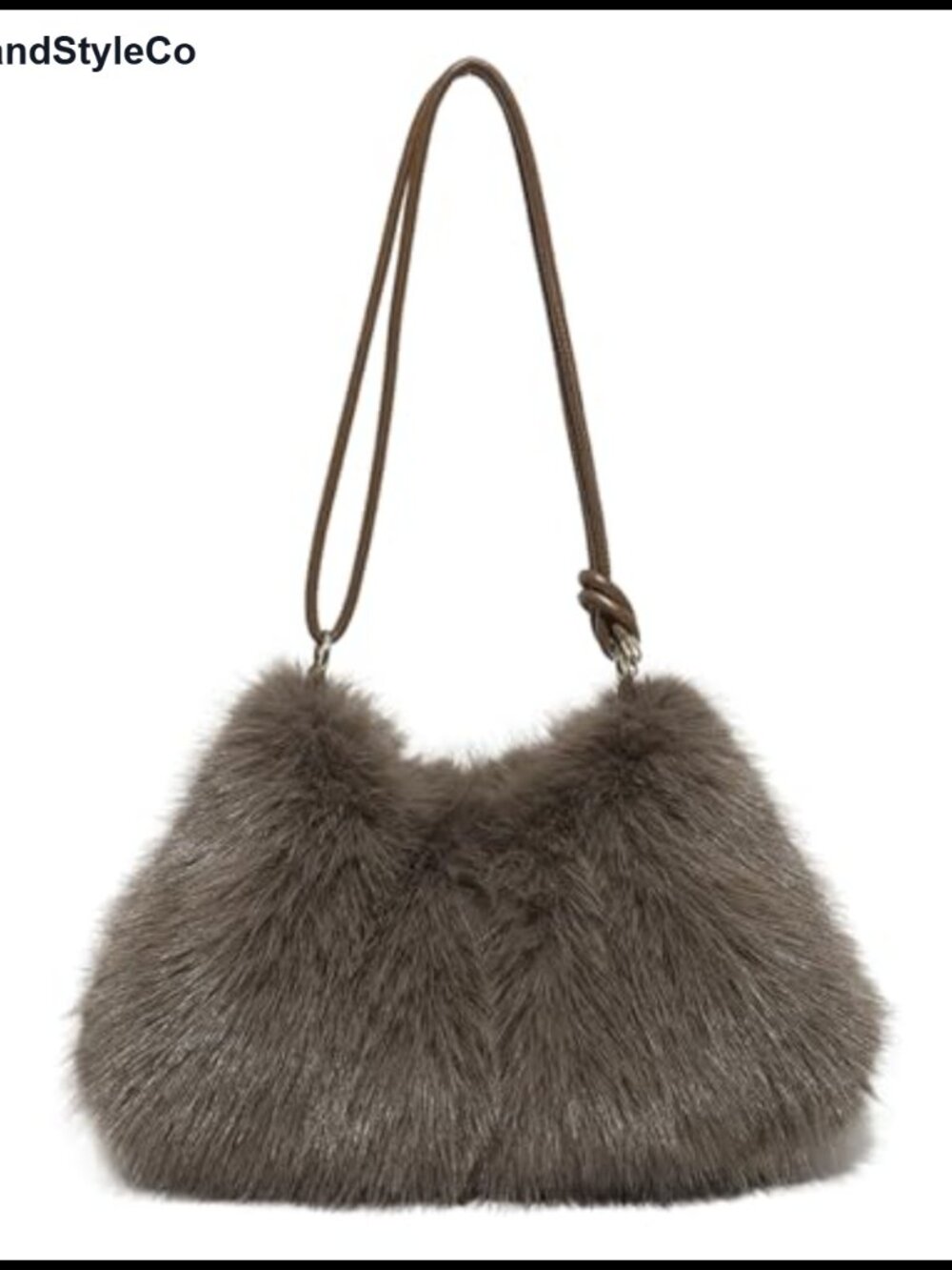 Faux Fur Tote Bag Fluffy Plush Shoulder Handbag Fuzzy Purse Women